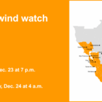 Alerta de vento forte emitido para o norte da Califórnia na terça e quarta-feira – rajadas de até 60 mph