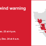 Alerta de vento forte para o norte da Califórnia até o início da manhã de quarta-feira – ventos com rajadas de até 65 mph