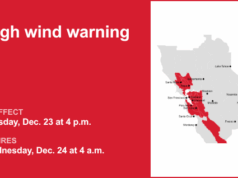 Alerta de vento forte para o norte da Califórnia até o início da manhã de quarta-feira – ventos com rajadas de até 65 mph Alerta de vento forte para o norte da Califórnia até o início da manhã de quarta-feira – ventos com rajadas de até 65 mph