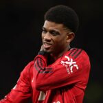 Mapa de calor de Amad Diallo para Man Utd x Bournemouth