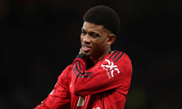 Mapa de calor de Amad Diallo para Man Utd x Bournemouth