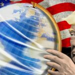 O presidente dos EUA, Donald Trump, e o presidente da China, Xi Jinping, após a reunião de cúpula na Coreia do Sul em 30 de outubro.