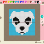 Placa de boas-vindas desenhada usando controles do mouse no Switch 2 em Animal Crossing