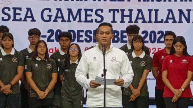 Anindya Bakrie convida atletas aquáticos para orar pelas vítimas de Anindya Bakrie convida atletas aquáticos para orar pelas vítimas de desastres quando o maior contingente partir para os Jogos SEA de 2025