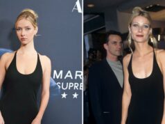 Apple Martin usa vestido Calvin Klein de 1996 de Gwyneth Paltrow na cidade de Nova York Apple Martin é mãe gêmea Gwyneth Paltrow durante passeio solo pelos Hamptons