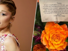 Ariana Grande escreveu uma nota para Teyana Taylor antes do Globo de Ouro. O que diz Ariana Grande escreveu uma nota para Teyana Taylor antes do Globo de Ouro. O que diz