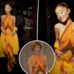Ariana Grande saiu dos anos 70 no 'SNL' com um vestido usado pela primeira vez por Carol Burnett