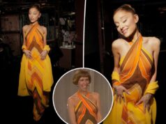 Ariana Grande saiu dos anos 70 no ‘SNL’ com um vestido usado pela primeira vez por Carol Burnett Ariana Grande saiu dos anos 70 no 'SNL' com um vestido usado pela primeira vez por Carol Burnett