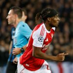 Noni Madueke, do Arsenal, marca seu primeiro gol