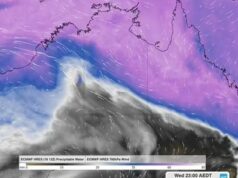 As monções do início da temporada explodiram para inundar o topo da Austrália antes do Natal Previsão de chuva acumulada durante os 10 dias encerrados às 23h AEDT do dia 26 de dezembro de 2025, de acordo com o modelo ECMWF.
