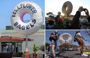 As placas gigantes de donuts da Califórnia estão derretendo lentamente As placas gigantes de donuts da Califórnia estão derretendo lentamente