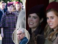 As princesas Beatrice e Eugenie juntam-se à família real para a missa de Natal enquanto Andrew é excluído As princesas Beatrice e Eugenie juntam-se à família real para a missa de Natal enquanto Andrew é excluído