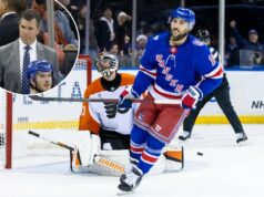 As queixas de Mike Sullivan sobre os Rangers ecoam a crítica contundente de Vincent Trocheck Mike Sullivan reage no banco no terceiro período do Madison Square Garden, em Nova York, em 23 de outubro de 2025.