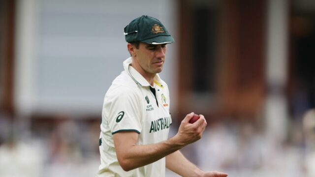 Ashes 2025-26: Cummins da Austrália e Inglis em preparação para o segundo teste em Brisbane

