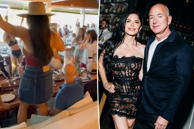 Assista à festa de Jeff Bezos e Lauren Sanchez em St.
