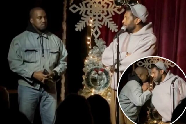 Assista ao momento 'estranho' que Kanye West é trazido ao Assista ao momento 'estranho' que Kanye West é trazido ao palco no show de improvisação de Deon Cole