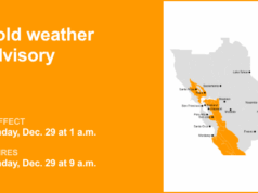 Atualização: aviso de tempo frio para regiões do interior da Bay Area na segunda-feira – temperaturas cairão para 34 Atualização: aviso de tempo frio para regiões do interior da Bay Area na segunda-feira – temperaturas cairão para 34