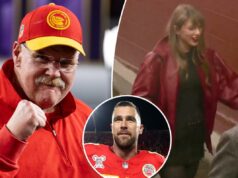 Atualizações ao vivo de Taylor Swift: a esposa de Andy Reid diz que a estrela pop e o treinador do Kansas City Chiefs têm muito em comum: ‘Ela é uma boa pessoa’ Atualizações ao vivo de Taylor Swift: a esposa de Andy Reid diz que a estrela pop e o treinador do Kansas City Chiefs têm muito em comum: 'Ela é uma boa pessoa'