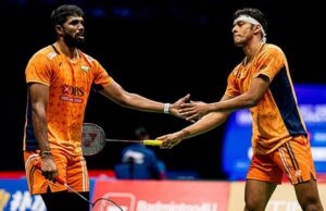 Atualizações do Satwik-Chirag LIVE, semifinal das finais do BWF World Tour: Sat-Chi enfrentará o chinês Liang-Wang; jogar a partir das 17h50 IST Atualizações do Satwik-Chirag LIVE, semifinal das finais do BWF World Tour: Sat-Chi enfrentará o chinês Liang-Wang; jogar a partir das 17h50 IST