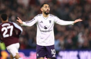 Matheus Cunha cometeu um erro imperdoável contra o Aston Villa, mas também foi o melhor em campo do Man Utd gráfico FT Villa