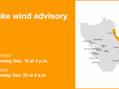 Aviso de vento no lago afetando a área do Grande Lago Tahoe de quinta a sábado Aviso de vento no lago afetando a área do Grande Lago Tahoe de quinta a sábado