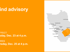 Aviso de vento para Yosemite de terça a quinta-feira Aviso de vento para Yosemite de terça a quinta-feira