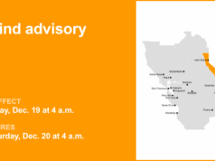 Aviso de vento para a área do Grande Lago Tahoe na sexta e sábado – rajadas de até 55 mph Aviso de vento para a área do Grande Lago Tahoe na sexta e sábado – rajadas de até 55 mph