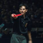 Timothee Chalamet retratado em uma cena de 'Marty Supreme'