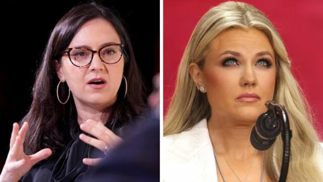 Bari Weiss em 19 de novembro de 2024, evento do clube do livro na cidade de Nova York (Noam Galai/Getty Images for The Free Press)