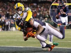 Bears e Caleb Williams surpreendem os Packers no OT com um longo lançamento de TD para ampliar a liderança da NFC North DJ Moore, do Chicago Bears, recebe um passe para touchdown contra Keisean Nixon, do Green Bay Packers.