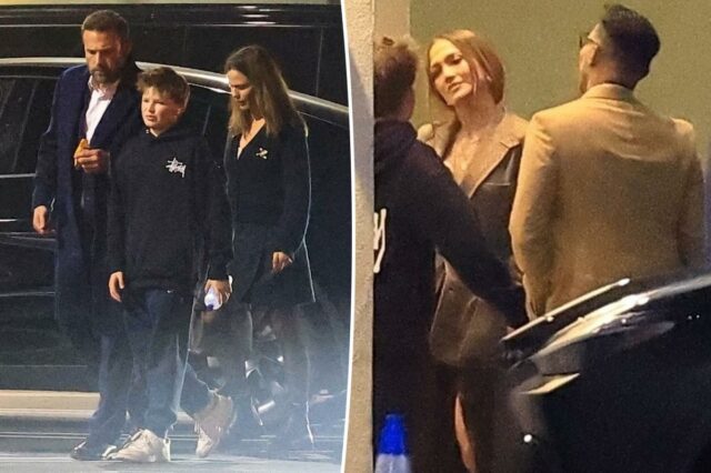 Ben Affleck se reúne desajeitadamente com as ex-namoradas Jennifer Lopez Ben Affleck se reúne desajeitadamente com as ex-namoradas Jennifer Lopez e Jennifer Garner na peça da escola de seus filhos