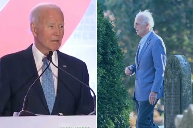 Biden sofre gafe brutal ao tentar pronunciar 'América' em conferência LGBTQ em DC
