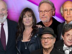 Billy Crystal, Larry David, Martin Short e Albert Brooks homenageiam Rob e Michele Reiner Albert-brooks-billy-crystal,-larry-david,-martin-short-com-rob-e-michelle-reiner-getty-1