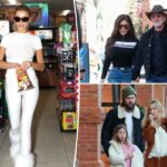 Brooks Nader dá início ao Natal com Lauren Sánchez, Jeff Bezos e Kate Hudson no clube exclusivo para membros de Aspen