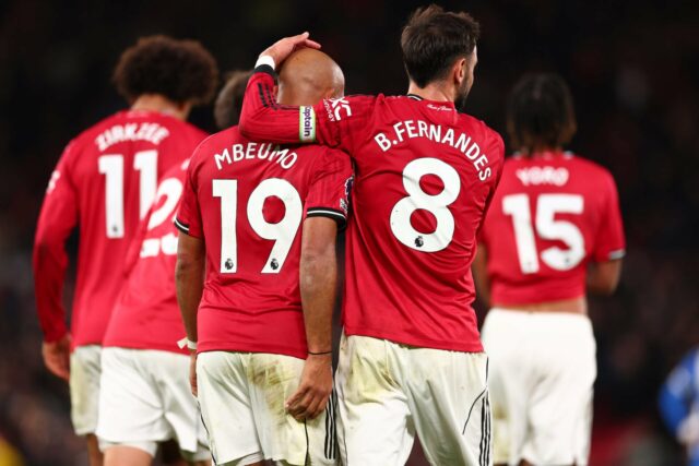 Bruno Fernandes marca falta frente ao Bournemouth