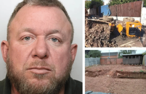 Builder preso 14 anos após fraude de US$ 1,69 milhão no financiamento de caso de hábito de jogo Builder foi preso 14 anos após fraude de US$ 1,69 milhão no financiamento de um caso de hábito de jogo. Foto do construtor condenado Mark Killick ao lado de imagens de obras inacabadas, mostrando equipamentos de escavação e um local residencial parcialmente limpo deixado incompleto.