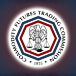 A CFTC emite cartas de proibição de ação para quatro mercados de previsão. Selo da Commodity Futures Trading Commission com uma águia segurando uma balança, estabelecido em 1975.