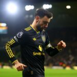 Bruno Fernandes em ação contra o Bournemouth.