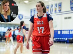 Caitlin Clark chama as polêmicas negociações trabalhistas da WNBA de ‘o maior momento’ que a liga já viu Caitlin Clark #17 observa durante o campo de treinamento da equipe de basquete feminino dos Estados Unidos na Duke University em 12 de dezembro de 2025 em Durham, Carolina do Norte.