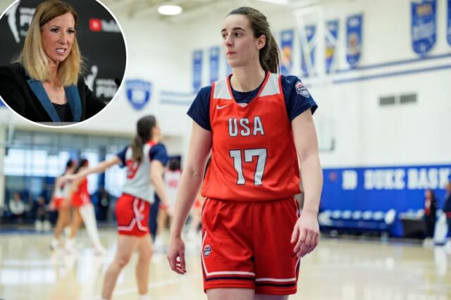 Caitlin Clark chama as polêmicas negociações trabalhistas da WNBA de Caitlin Clark #17 observa durante o campo de treinamento da equipe de basquete feminino dos Estados Unidos na Duke University em 12 de dezembro de 2025 em Durham, Carolina do Norte.