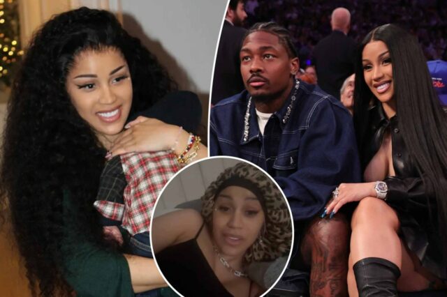 Cardi B bate palmas para os fãs em meio a rumores de Natal de Stefon Diggs e acusações de agressão
