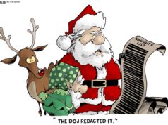 Cartoon: O DOJ editou Cartoon: O DOJ editou