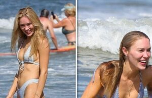 Cassie Randolph chega à praia em um biquíni minúsculo depois de se casar com Brighton Reinhardt Cassie-Randolph-sub-backgrid-4