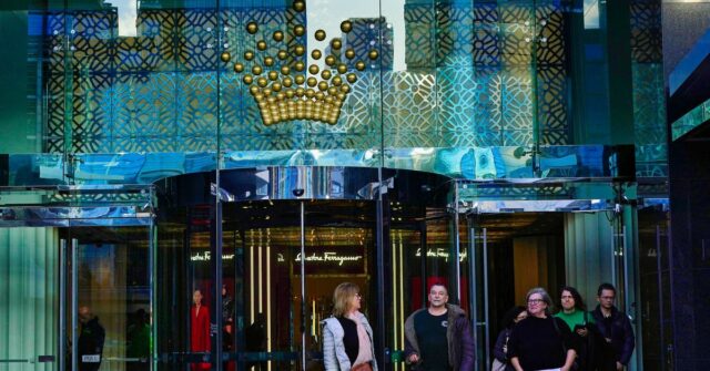 Celebrações de Ano Novo ameaçadas enquanto centenas de trabalhadores de Fotos genéricas do cassino Crown em Melbourne na sexta-feira, 16 de junho de 2023. Foto Luis Enrique Ascui