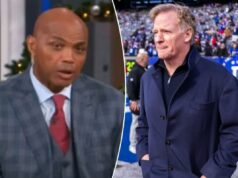 Charles Barkley critica o ‘ganancioso’ comissário da NFL Roger Goodell por colocar os jogos de Natal contra a NBA Charles Barkley durante