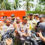 Chefe da Polícia Nacional analisa a preparação de locais residenciais permanentes para vítimas de desastres, cobrindo 6,5 hectares em Aceh Tamiang