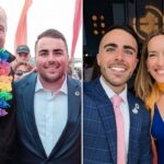 Christian Fuscarino com Phil Murphy e Cory Booker.