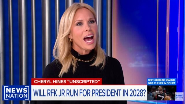 Cheryl Hines ri da possibilidade de candidatura presidencial de RFK Cheryl Hines ri da possibilidade de candidatura presidencial de RFK Jr. em 2028: 'Vou dizer que não, ele não' | Vídeo