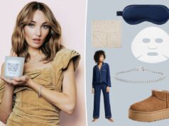 Chloe Fineman compartilha 10 ideias de presentes de Natal que são muito melhores do que qualquer outra vela Pulseira tênis Zales com cravação em ouro branco e diamantes.