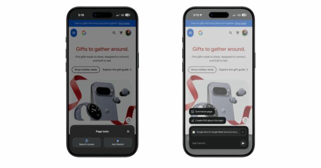 Chrome para iPhone lança integração integrada com Gemini
